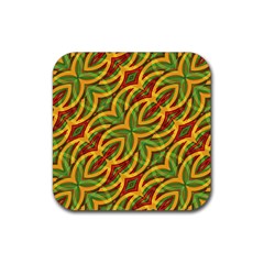 Tropical Colors Abstract Geometric Print Drink Coaster (square) by dflcprints