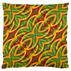 Tropical Colors Abstract Geometric Print Large Cushion Case (single Sided)  by dflcprints