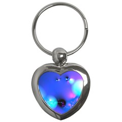 Love In Action, Pink, Purple, Blue Heartbeat 10000x7500 Key Chain (heart) by DianeClancy