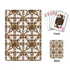 Chain Pattern Collage Playing Cards Single Design by dflcprints