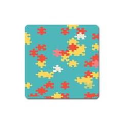 Puzzle Pieces Magnet (square) by LalyLauraFLM