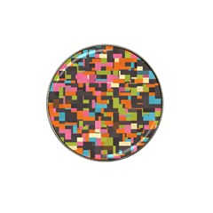 Colorful Pixels Hat Clip Ball Marker (4 Pack) by LalyLauraFLM