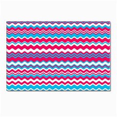 Waves Pattern Postcards 5  X 7  (pkg Of 10)