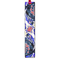 Decorative Retro Floral Print Large Bookmark by dflcprints