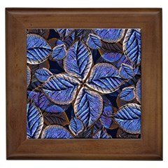 Fantasy Nature Pattern Print Framed Ceramic Tile by dflcprints