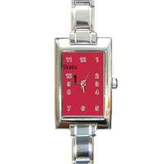 State Champ  Rectangular Italian Charm Watch