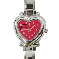 State Champ  Heart Italian Charm Watch 