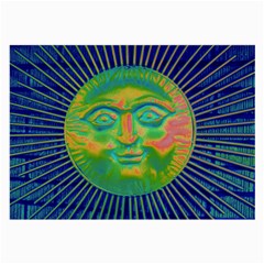 Sun Face Glasses Cloth (large, Two Sided) by sirhowardlee