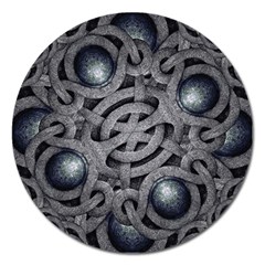 Mystic Arabesque Magnet 5  (round) by dflcprints