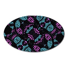 Ornate Dark Pattern  Magnet (oval) by dflcprints