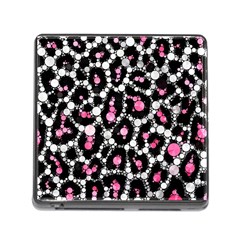 Pink Cheetah Bling Memory Card Reader With Storage (square) by OCDesignss