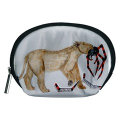 Giant Spider Fights Lion  Accessory Pouch (medium)