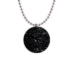 Black Glitz Zebra  Button Necklace by OCDesignss