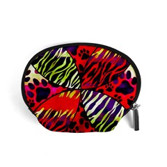 Crazy Animal Print Lady  Accessory Pouch (small)