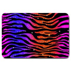 Rainbow Zebra  Large Door Mat by OCDesignss