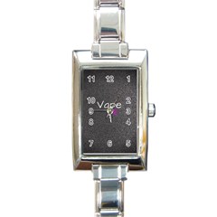 Vape Life  Rectangular Italian Charm Watch by OCDesignss