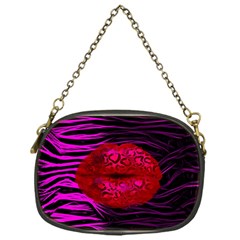 Sassy Lips Cheetah Chain Purse (one Side) by OCDesignss