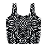 Zebra Twists  Reusable Bag (L) Front