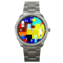 Pattern Sport Metal Watch by Siebenhuehner