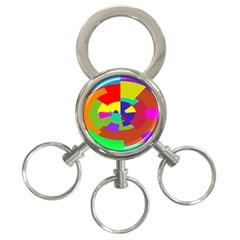 Pattern 3-ring Key Chain by Siebenhuehner