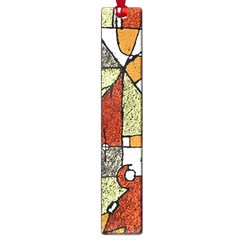 Multicolored Abstract Tribal Print Large Bookmark