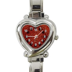 Grunge Style Geometric Mandala Heart Italian Charm Watch  by dflcprints