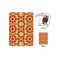 Colorful Floral Print Vector Style Playing Cards (mini) by dflcprints