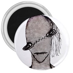 Vampire Monster Illustration 3  Button Magnet by dflcprints