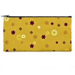 Abstract Geometric Shapes Design In Warm Tones Pencil Case by dflcprints