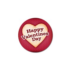 Heart Shaped Happy Valentine Day Text Design Golf Ball Marker 4 Pack by dflcprints