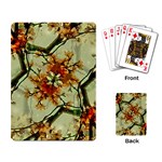 Floral Motif Print Pattern Collage Playing Cards Single Design Back