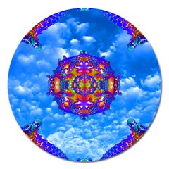 Sky Horizon Magnet 5  (round) by icarusismartdesigns