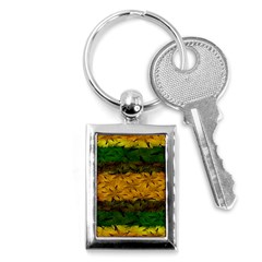 Tribal Floral Pattern Key Chain (rectangle) by dflcprints