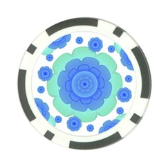 Retro Style Decorative Abstract Pattern Poker Chip by dflcprints