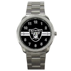 Oakland Raiders National Football League Nfl Teams Afc Sport Metal Watch by SportMart