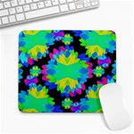 Multicolored Floral Print Geometric Modern Pattern Large Mouse Pad (Rectangle) Front