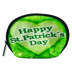 Unique Happy St  Patrick s Day Design Accessory Pouch (medium) by dflcprints