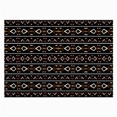 Tribal Dark Geometric Pattern03 Glasses Cloth (large) by dflcprints