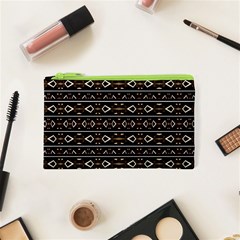 Tribal Dark Geometric Pattern03 Cosmetic Bag (xs) by dflcprints