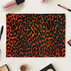 Florescent Leopard Print  Cosmetic Bag (xl) by OCDesignss