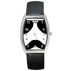 Aviators Tache Tonneau Leather Watch