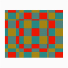 Squares In Retro Colors Glasses Cloth (small, Two Sides) by LalyLauraFLM