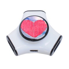 Pop Art Style Love Concept 3 Port Usb Hub by dflcprints