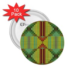 Tribal Shapes 2 25  Button (10 Pack)