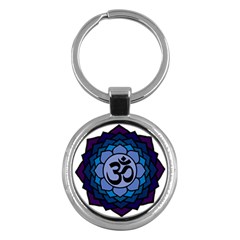 Ohm Lotus 01 Key Chain (round) by oddzodd