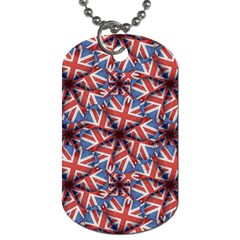 Heart Shaped England Flag Pattern Design Dog Tag (two-sided)  by dflcprints