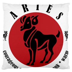 Aries Horoscope Zodiac Sign Birthday Large Cushion Case (single Sided) 