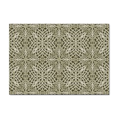 Silver Intricate Arabesque Pattern A4 Sticker 100 Pack by dflcprints