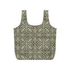 Silver Intricate Arabesque Pattern Reusable Bag (s) by dflcprints