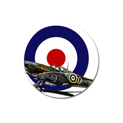 Spitfire And Roundel Magnet 3  (round) by TheManCave